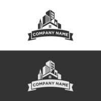 illustration of building Modern vector logo real estate