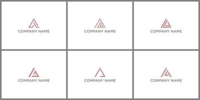 Minimal Letter AL Logo Design, Outstanding Professional Elegant Trendy vector