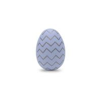 Happy Easter. Beautiful purple egg with different pattern isolated on a white background. photo