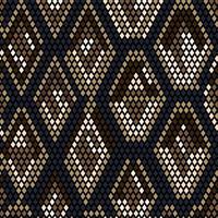 Brown Snake Skin Seamless Pattern vector