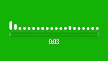 One Minute Audio Spectrum, Progress Bar and 60 Seconds Timer video