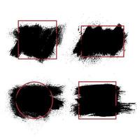 Vector Grunge brush and frame background.