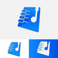 music template logo, logo with modern and futuristic style vector eps format