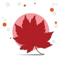 The design card element pattern for the leaf of maple in nature's autumn and Christmas  holiday in winter thanksgiving and celebrate in October of every year. vector