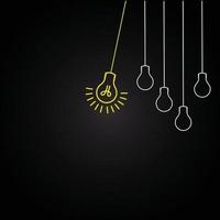 el pensamiento de inteligencia de éxito de la mente y la inspiración de conceptos de ideas para el desarrollo de la comunicación estratégica y el plan para soluciones comerciales creativas y diseño de lluvia de ideas tecnología energética vector