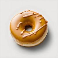 doughnuts on white background, perfect for advertising, packaging, menus, cookbooks. Highlighting texture and details, shot from above, high-res suitable for printing, posters, banners and more photo