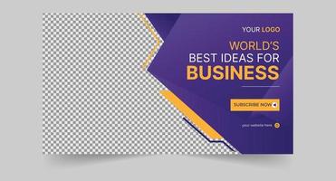 Trendy thumbnail for business promotion workshop template Premium Vector