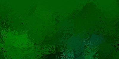 Dark Green vector background with polygonal forms.