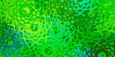 Light Green, Yellow vector texture with memphis shapes.