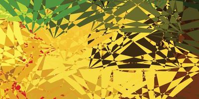 Dark Green, Yellow vector template with abstract forms.