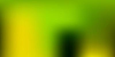 textura de desenfoque abstracto de vector verde claro, amarillo.