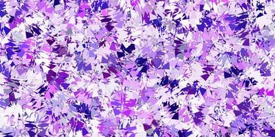 Light purple vector background with triangles.