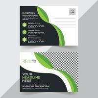 Creative Postcard Design Template vector