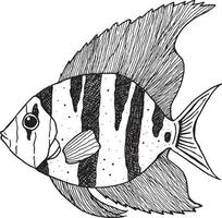 ilustración de peces de mar vector