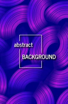 Trendy geometric blue background with abstract circles shapes. Stories banner design. Futuristic dynamic pattern design. Vector illustration