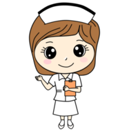 desenho animado de ocupação de enfermeira png