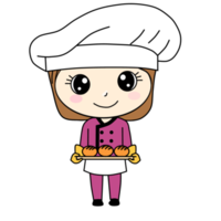 dessin animé de profession de chef png