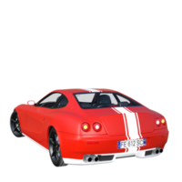 Red sports car isolated