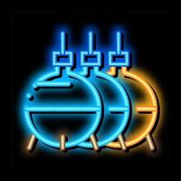 three round gas cystens neon glow icon illustration vector