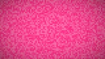 Abstract geometric background of squares. Pink pixel background with empty space. Vector illustration.