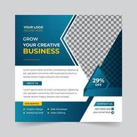 Trendy digital business agency marketing social media post and banner template design. Promotion Corporate advertising Web Banner Ads Stories flyer poster vector