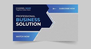 Trendy thumbnail for business promotion workshop template Premium Vector