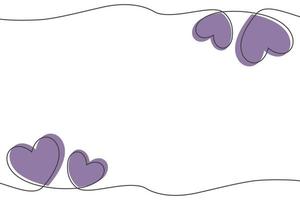 Valentines day background with hearts illustration vector