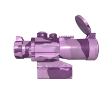 Rifle scope isolated on transparent png