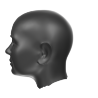 Rendu 3D du buste humain png