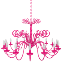 3D Rendering Of Chandelier Object png