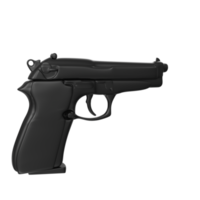 3D Rendering Of Pistol Gun png