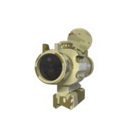 Rifle scope isolated on transparent