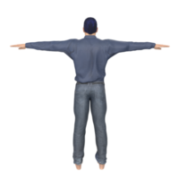 homme isolé sur transparent png