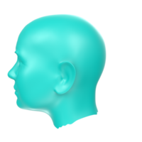3D Rendering Of Human Bust png