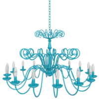 Representación 3d del objeto candelabro png