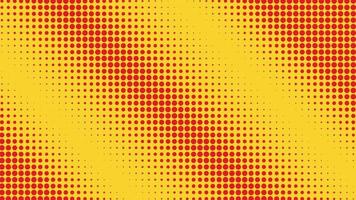 Vector abstract background with red and yelow halftone