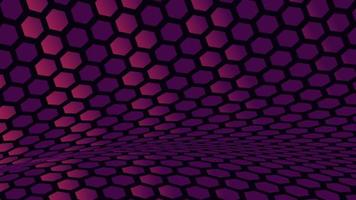 Abstract wavy gradient hexagonal vector background