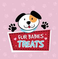Cute Dog Pet Pattern - Fur Babies Treats vector