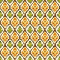 seamless pattern of Autumn leaves -fall, autumm vector design