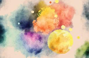 Splash of Color, A Watercolor Texture Illustration vector