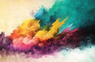 Splash of Color, A Watercolor Texture Illustration vector