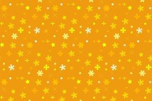 Pattern with floral geometric elements in yellow tones. abstract background vector