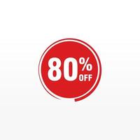 80 discount, Sales Vector badges for Labels, , Stickers, Banners, Tags, Web Stickers, New offer. Discount origami sign banner.