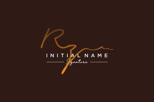 Initial RZ signature logo template vector. Hand drawn Calligraphy lettering Vector illustration.