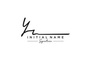 Initial YR signature logo template vector. Hand drawn Calligraphy lettering Vector illustration.