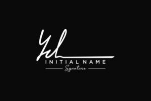 Initial YD signature logo template vector. Hand drawn Calligraphy lettering Vector illustration.