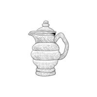 jug drink line art illustration design vector
