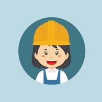 Avatar of a Construction Workers Character vector