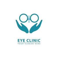 eye clinic logo icon vector. vector