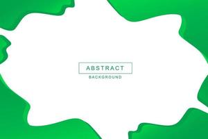 Green wavy abstract modern background vector